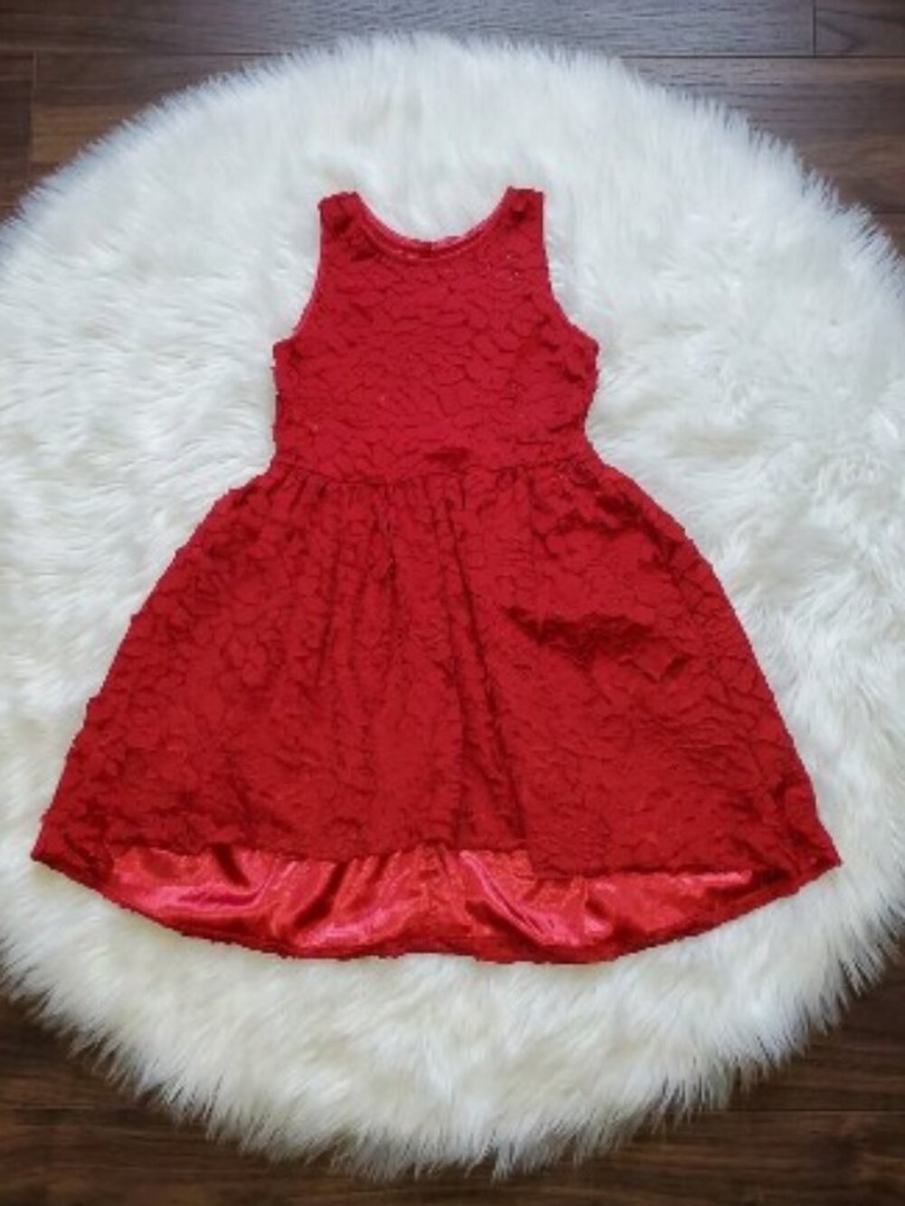 Chasing Fireflies Red HiLo Dress Size 8